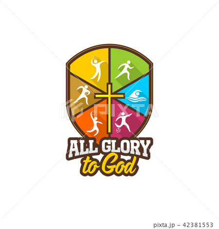 Athletic Christian logo. Sports symbols Athletic Christian logo. Sports symbols 42381553