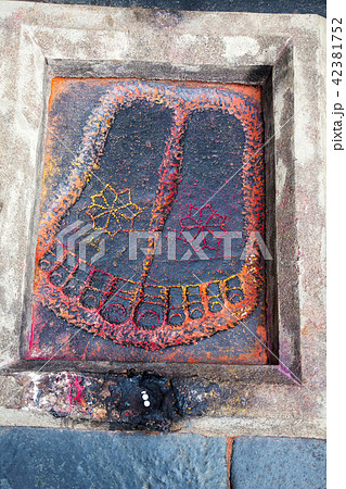Footprint of Lord Vishnu, Chennakeshava temple Footprint of Lord Vishnu, Chennakeshava temple 42381752