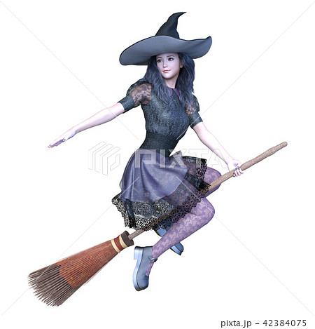 魔女コスチュームの女性 42384075