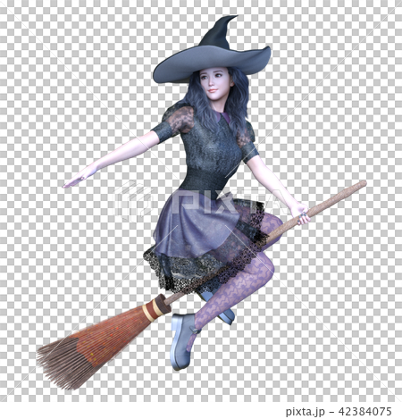 魔女コスチュームの女性 42384075