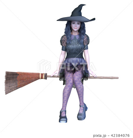 魔女コスチュームの女性 42384076
