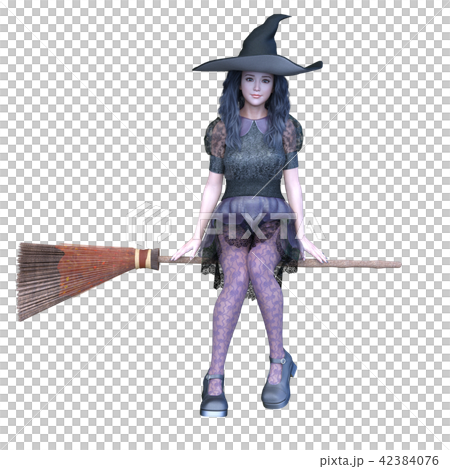 魔女コスチュームの女性 42384076