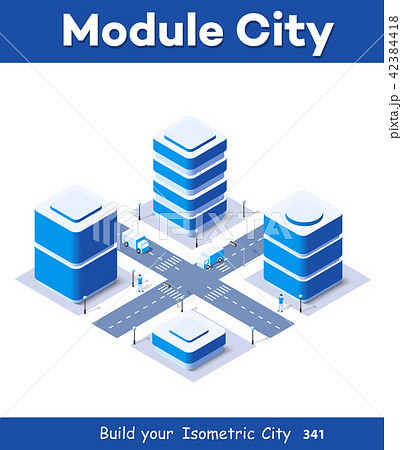 3d map of city on white 3d map of city on white 42384418