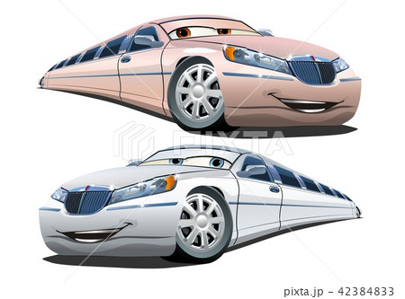 Vector Cartoon Limousinesのイラスト素材