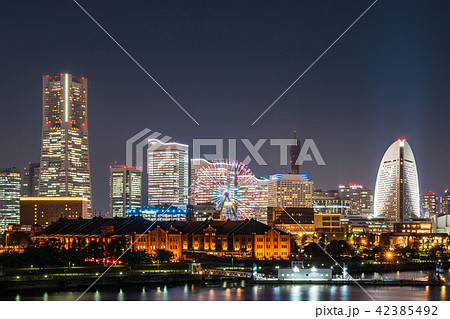 横浜 みなとみらい 夜景 横浜 みなとみらい 夜景 42385492