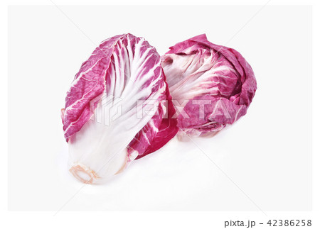 Radicchio, red salad isolated on white background Radicchio, red salad isolated on white background 42386258