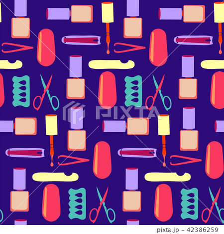 Personal nail pedicure and manicure background 42386259
