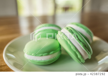macarons on the table macarons on the table 42387292