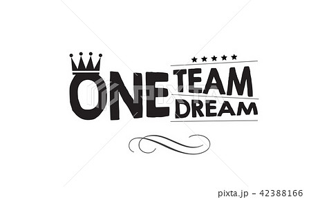 One Team One Dreamのイラスト素材