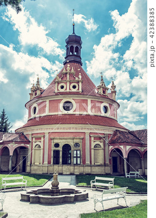 Detail of Jindrichuv Hradec castle, Czech, filter Detail of Jindrichuv Hradec castle, Czech, filter 42388385