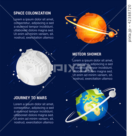 Set of Colorful Space Banners. Set of Colorful Space Banners. 42388720