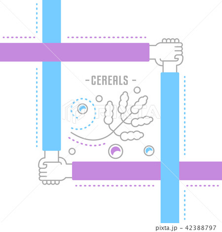 Website Banner and Landing Page of Cereals. 42388797