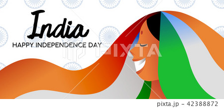 India Independence Day indian girl web banner 42388872