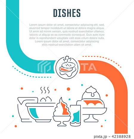 Website Banner and Landing Page of Dishes. 42388928