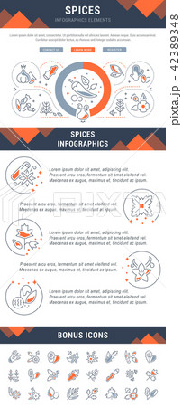 Website Banner and Landing Page of Spices. 42389348