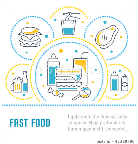Website Banner and Landing Page of Fast Food. 42389796