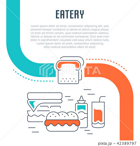 Website Banner and Landing Page of Eatery. 42389797