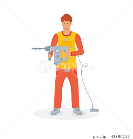 Vector Illustration of Builder. 42390215