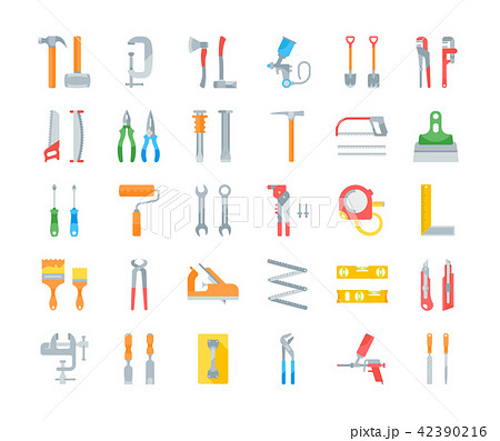 Set Vector Illustration of Building Tools. 42390216