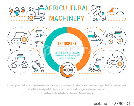Website Banner of Agricultural Machinery. 42390231
