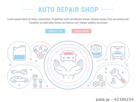 Website Banner of Auto Repair Shop. 42390254