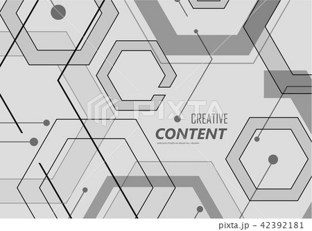 Connect geometry and technology communication background 42392181