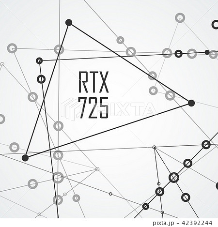 Graphic background molecule and communication with connection dots and lines 42392244