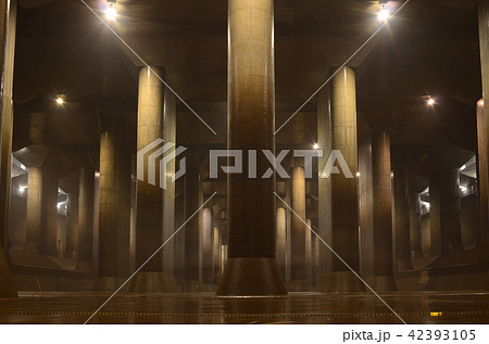 首都圏外郭放水路、調圧水槽 42393105