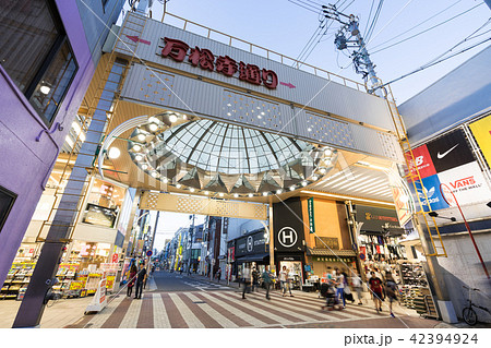 大須商店街　万松寺通　裏門前町通　アーケード 42394924