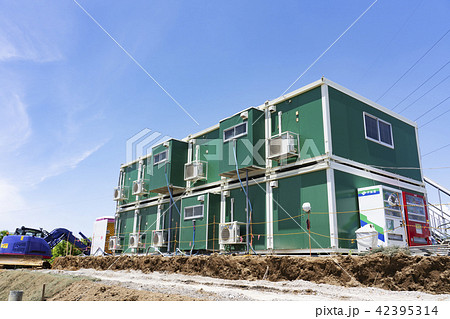 工事現場の仮設住宅 工事現場の仮設住宅 42395314