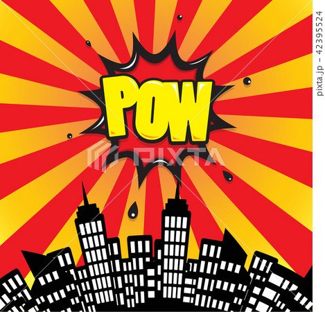 pow- Comic Speech Bubble, Cartoon pow- Comic Speech Bubble, Cartoon 42395524