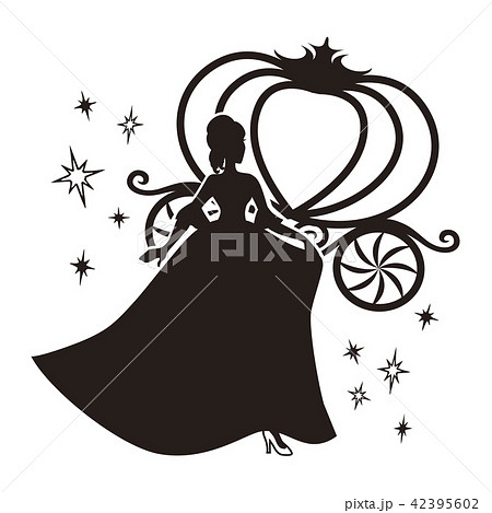 Cinderella Silhouette Stock Illustration