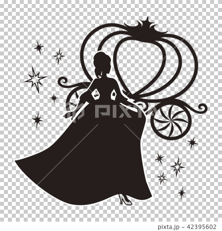 Cinderella Silhouette Stock Illustration