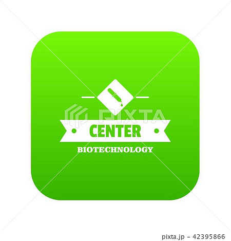 Biology center icon green vector Biology center icon green vector 42395866