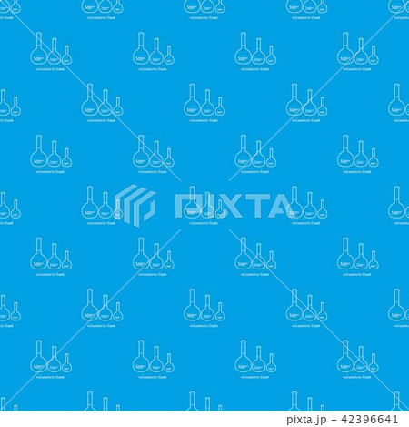 volumetric flask pattern vector seamless blueのイラスト素材 [42396641] - PIXTA