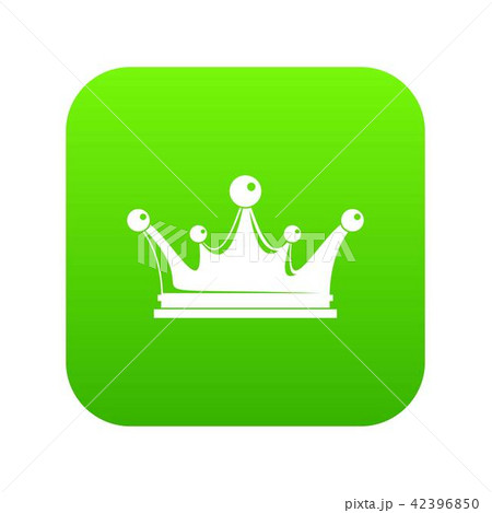 Crown icon green vector Crown icon green vector 42396850