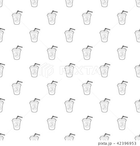 Plastic cup of limonade icon, outline style 42396953