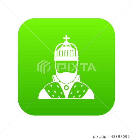 King icon digital green 42397099