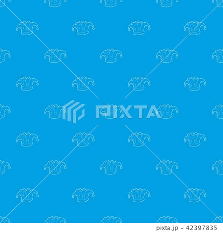 Hat clown pattern vector seamless blue Hat clown pattern vector seamless blue 42397835