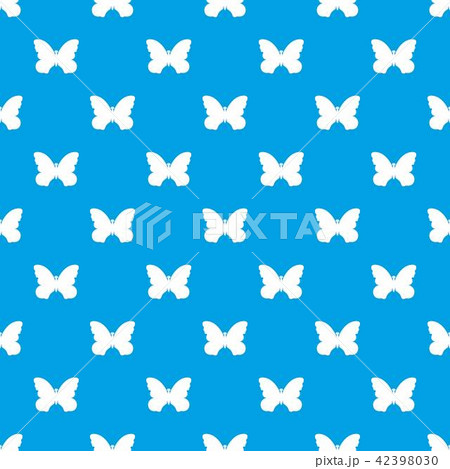 Butterfly with beautiful wings pattern vector seamless blue 42398030