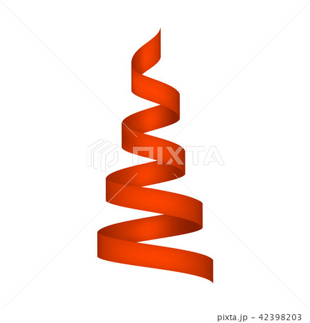 Red serpentine mockup, realistic style 42398203