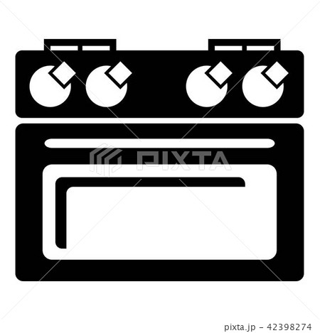 House oven icon, simple style 42398274