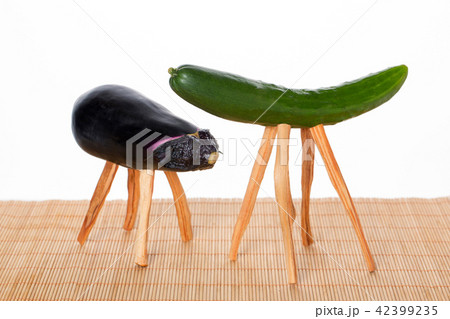 野菜の馬と牛(精霊馬) 42399235