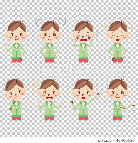 Boy facial expression set Boy facial expression set 42400580