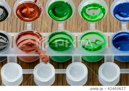 Palette mix watercolors.  42403627