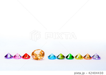 a row of colorful diamonds a row of colorful diamonds 42404430