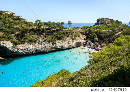 The beach of Cala des Moro in Mallorca, Spain 42407916