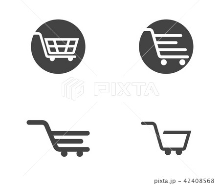 Shop, store basket vector icon Template 42408568