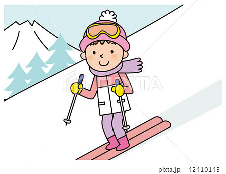 スキー スキー場のイラスト素材 42410143 Pixta