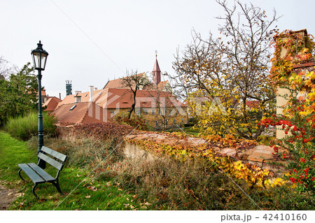 Public garden in Zatec town. Czech Republic. Public garden in Zatec town. Czech Republic. 42410160